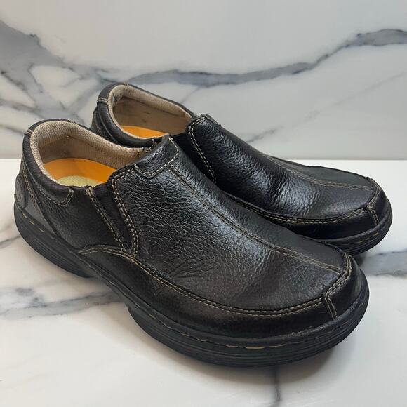 Dr. Martens DOC Men's Brown Leather Slip-On Colton Loafers Shoes Sz 8 - Picture 1 of 9